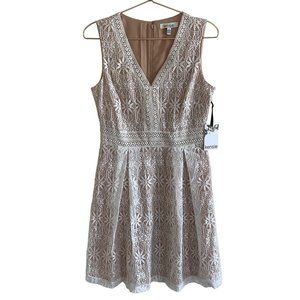 Kensie V-neck Lace Mini Cocktail Dress